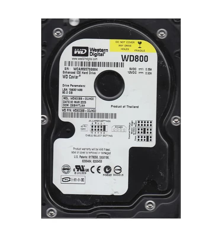 Western Digital WD800BB-00JHC0 80GB