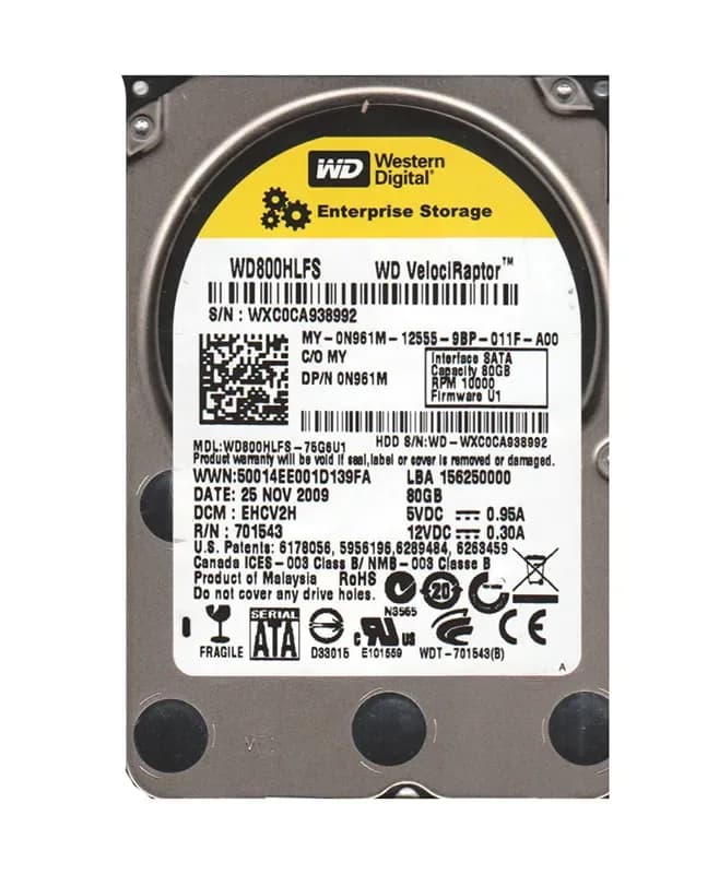 Western Digital WD800HLFS-75G6U1 80GB 3Gb/s SATA
