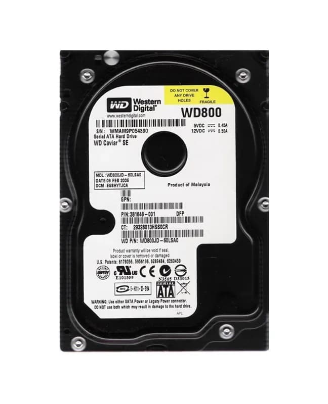 Western Digital WD800JD-60LSA0 80GB 1.5Gb/s SATA