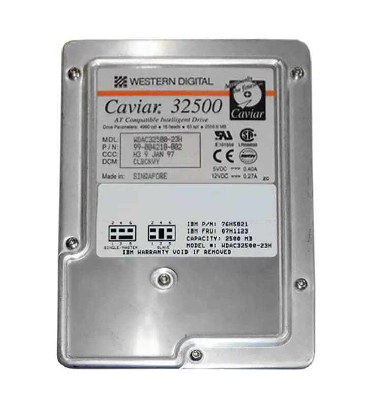 Western Digital WDAC32500-23H 2.5GB