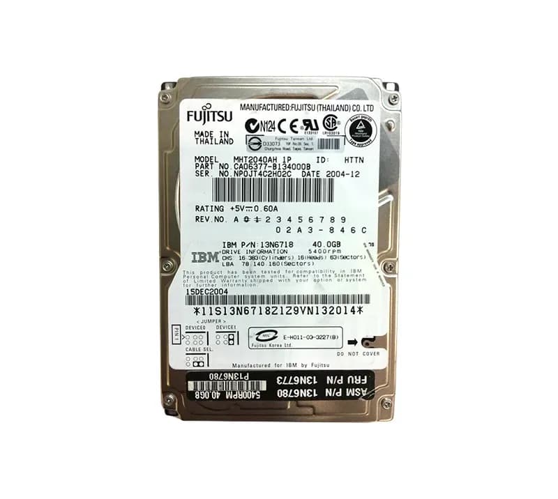 Fujitsu CA06377-B134000B 40GB IDE Ultra ATA/100 (ATA-6)