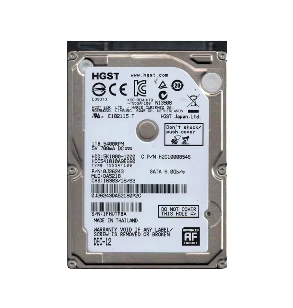 HGST HCC541010A9E680 1TB 6Gb/s SATA