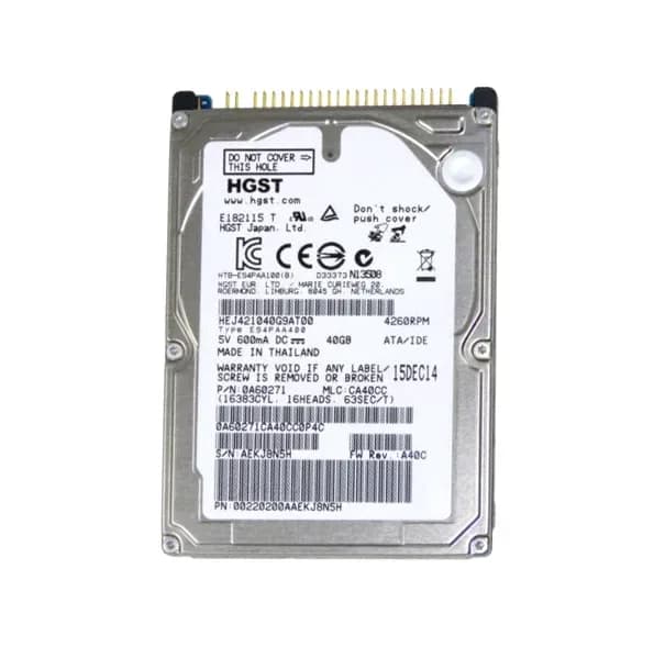 HGST HEJ421040G9AT00 40GB IDE Ultra ATA/100 (ATA-6)