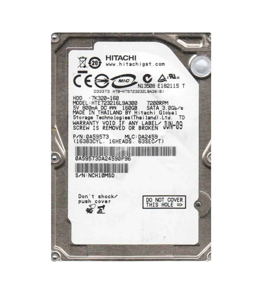 Hitachi HTE723216L9A300 160GB 3Gb/s SATA