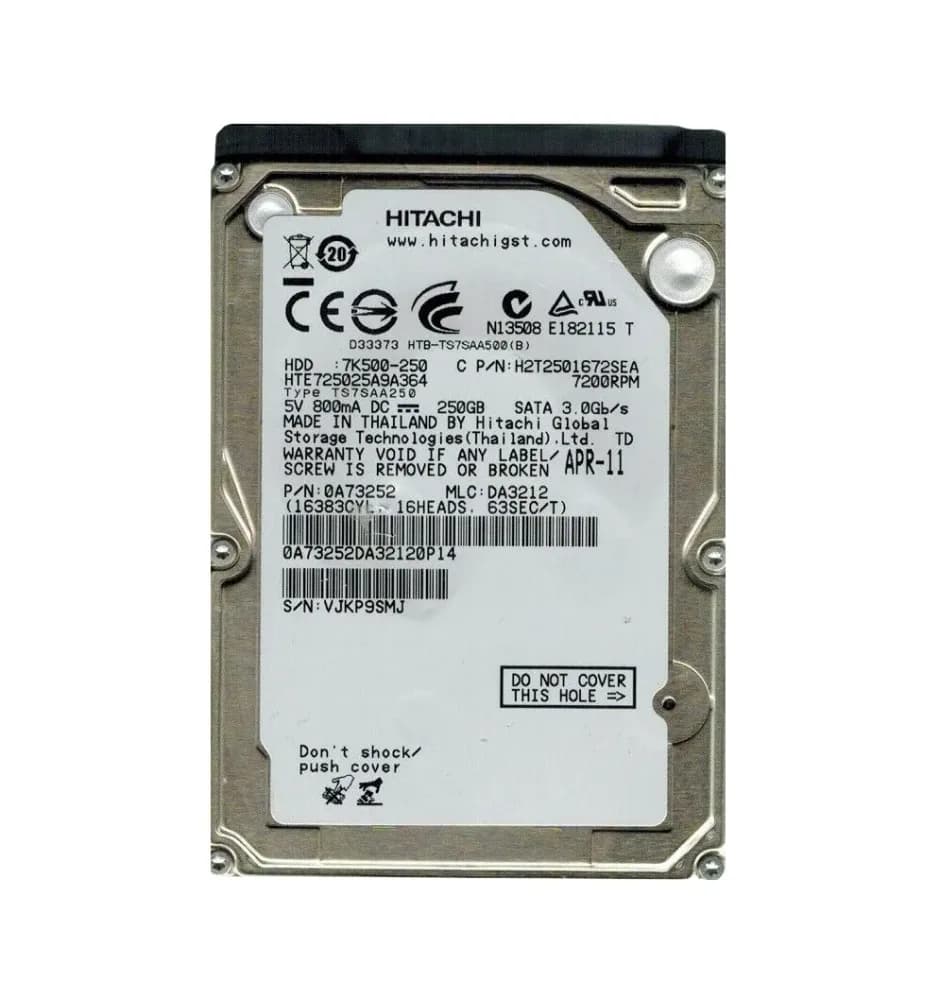 Hitachi HTE725025A9A364 250GB 3Gb/s SATA