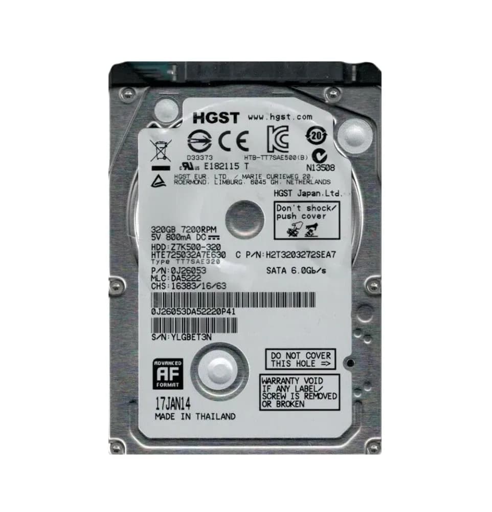 HGST HTE725032A7E630 320GB 6Gb/s SATA