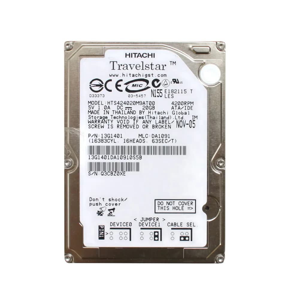 Hitachi HTS424020M9AT00 20GB IDE Ultra ATA/100 (ATA-6)
