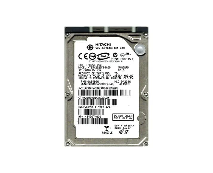Hitachi HTS542525K9SA00 250GB 1.5Gb/s SATA