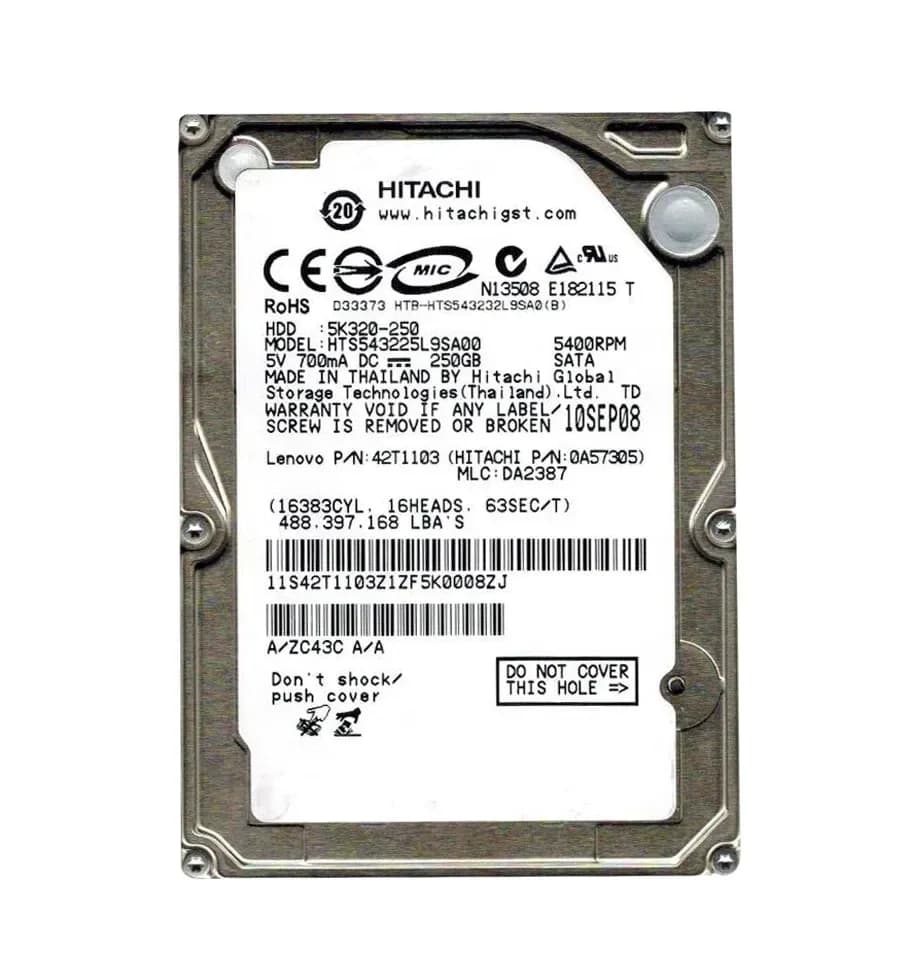 Hitachi HTS543225L9SA00 250GB 1.5Gb/s SATA