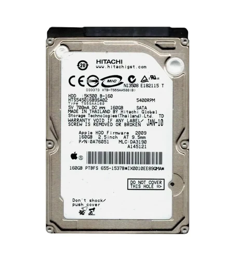Hitachi HTS545016B9SA02 160GB 1.5Gb/s SATA