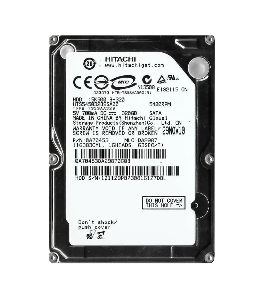 Hitachi HTS545032B9SA00 320GB 1.5Gb/s SATA