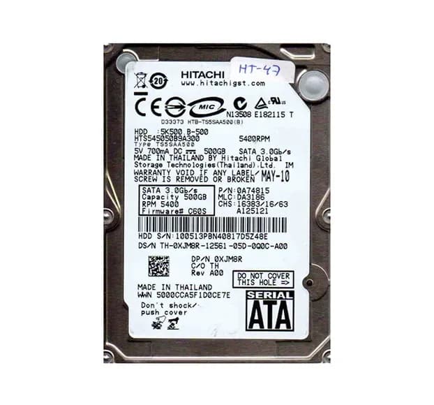 Hitachi HTS545050B9A300 500GB 3Gb/s SATA