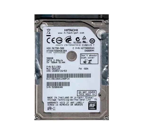 Hitachi HTS547550A9E384 500GB 3Gb/s SATA