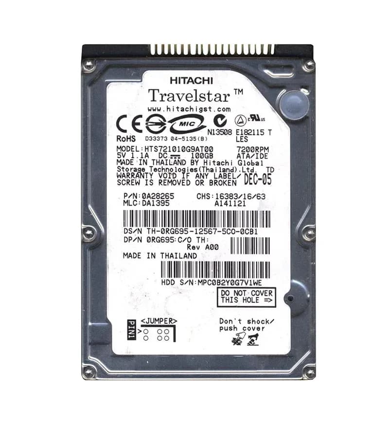 Hitachi HTS721010G9AT00 100GB IDE Ultra ATA/100 (ATA-6)