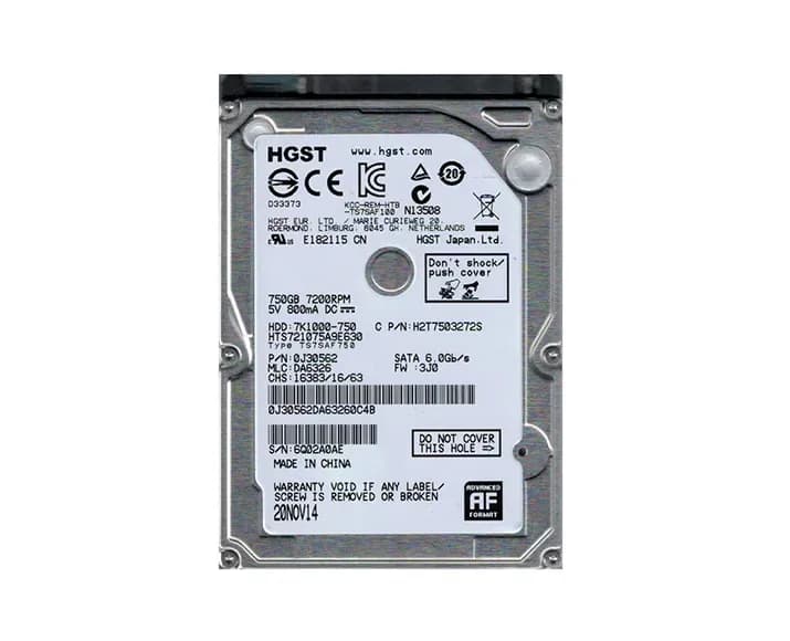 HGST HTS721075A9E630 750GB 6Gb/s SATA