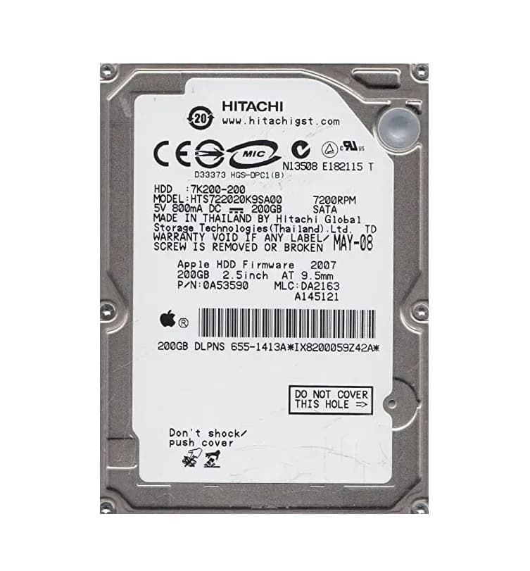 Hitachi HTS722020K9SA00 200GB 1.5Gb/s SATA