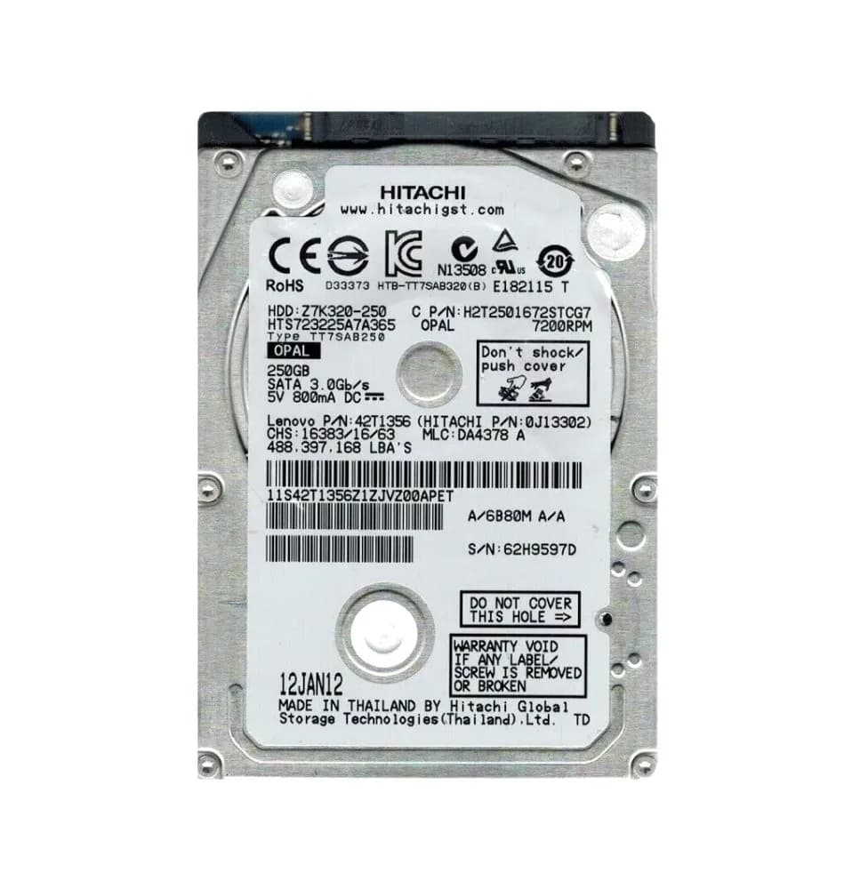 HGST HTS723225A7A365 250GB 3Gb/s SATA