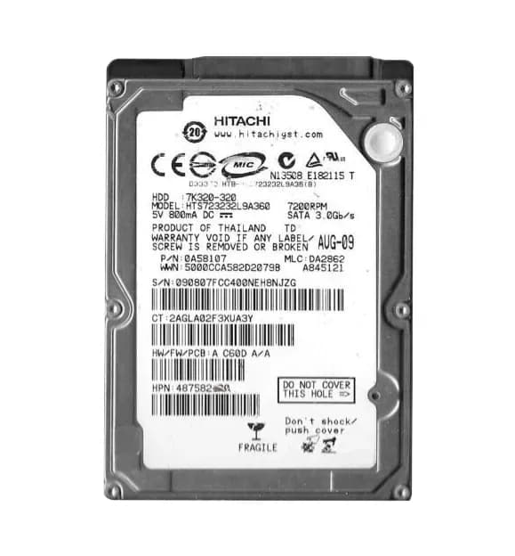 Hitachi HTS723232L9A360 320GB 3Gb/s SATA