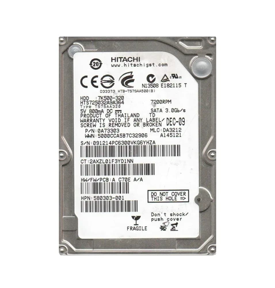 Hitachi HTS725032A9A364 320GB 3Gb/s SATA