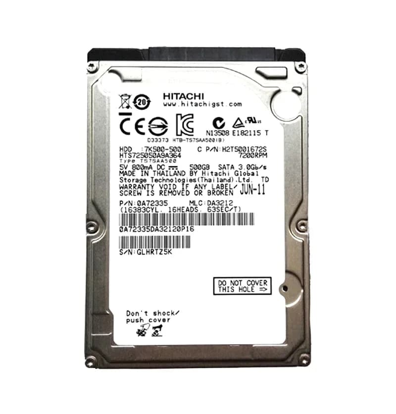 Hitachi HTS725050A9A364 500GB 3Gb/s SATA
