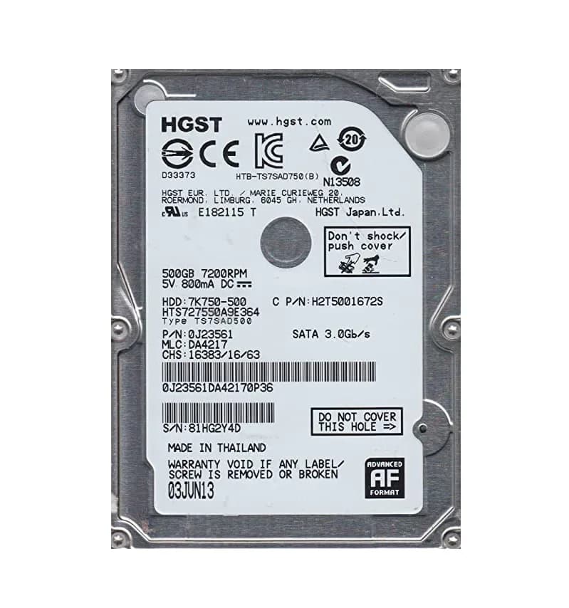HGST HTS727550A9E364 500GB 3Gb/s SATA