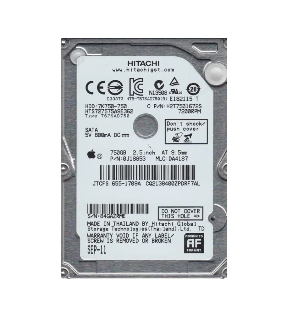 HGST HTS727575A9E362 750GB 3Gb/s SATA