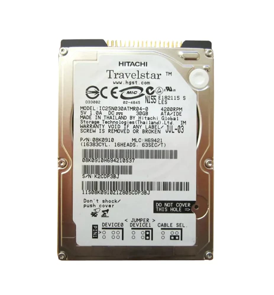 Hitachi IC25N030ATMR04-0 20GB IDE Ultra ATA/100 (ATA-6)