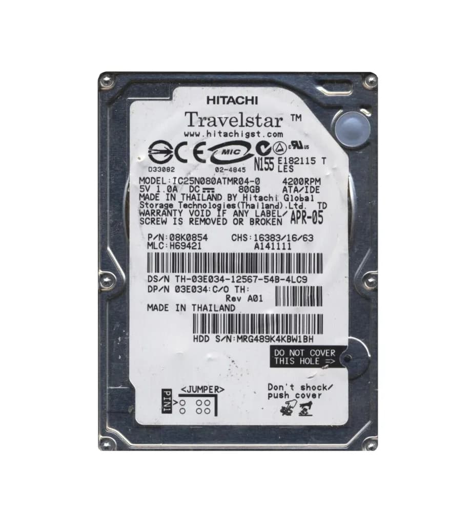 Hitachi IC25N080ATMR04-0 80GB IDE Ultra ATA/100 (ATA-6)
