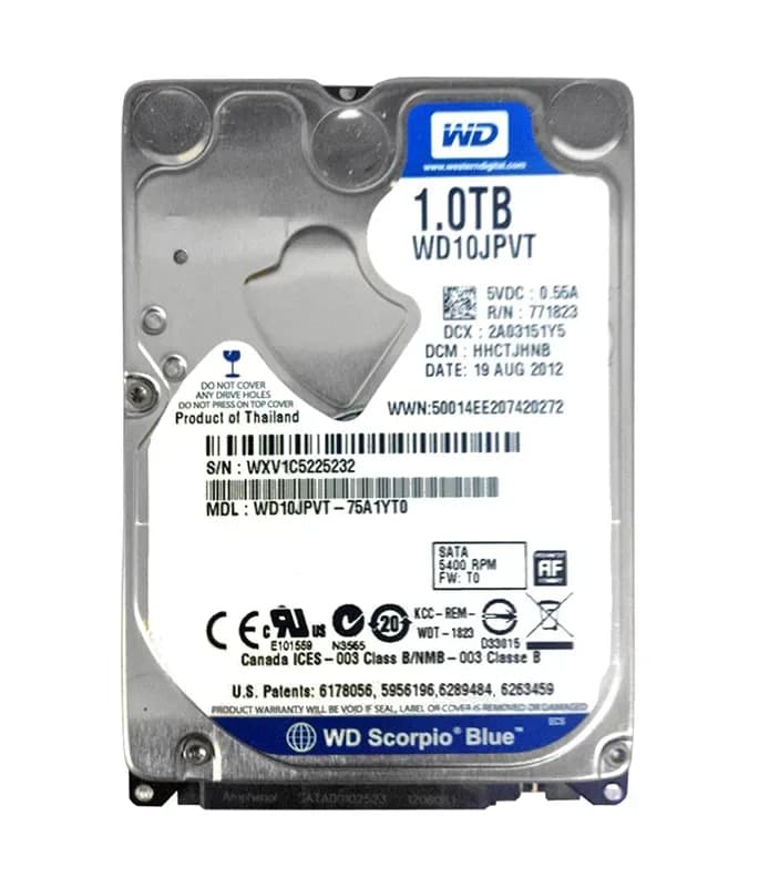 Western Digital WD10JPVT-75A1YT0 1TB 3Gb/s SATA