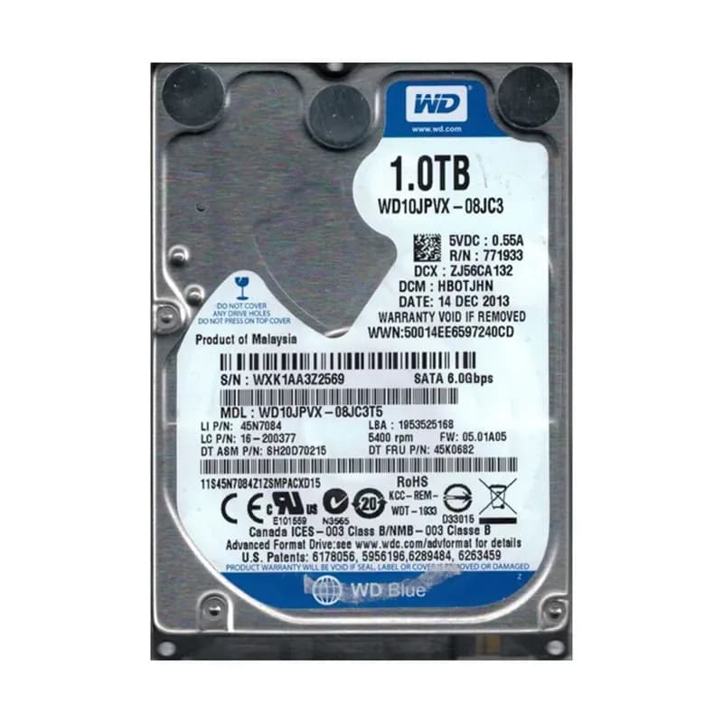 Western Digital WD10JPVX-08JC3T5 1TB 6Gb/s SATA