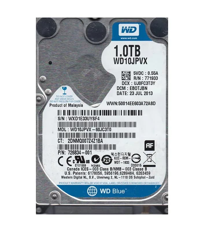 Western Digital WD10JPVX-60JC3T0 1TB 6Gb/s SATA