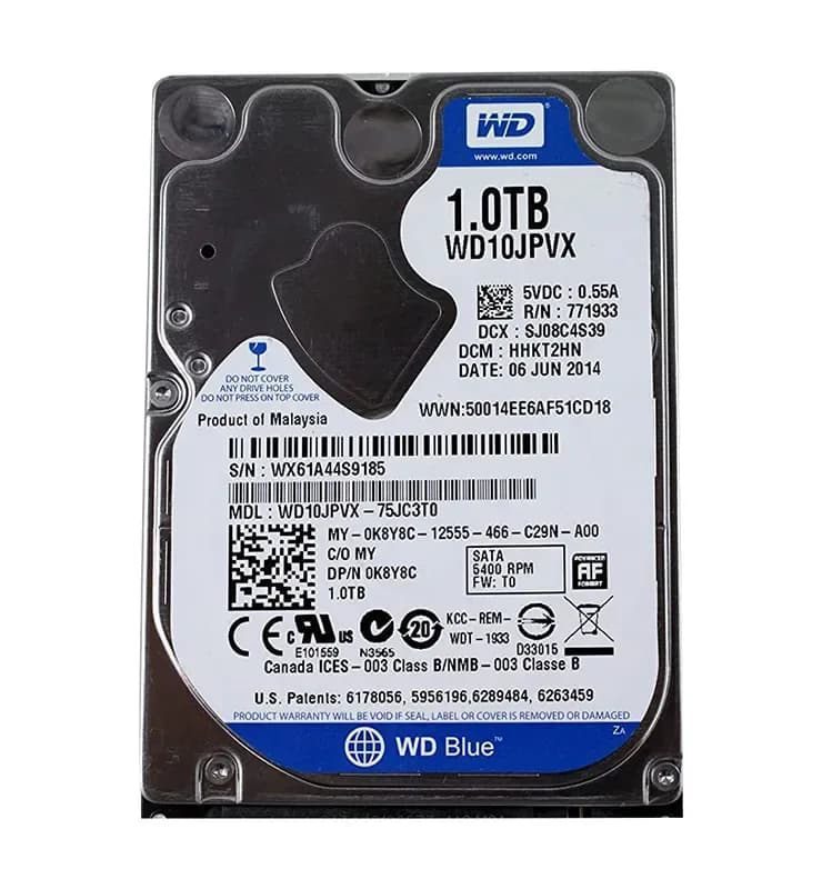 Western Digital WD10JPVX-75JC3T0 1TB 6Gb/s SATA