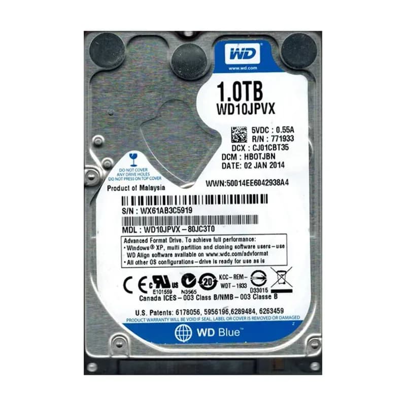 Western Digital WD10JPVX-80JC3T0 1TB 6Gb/s SATA
