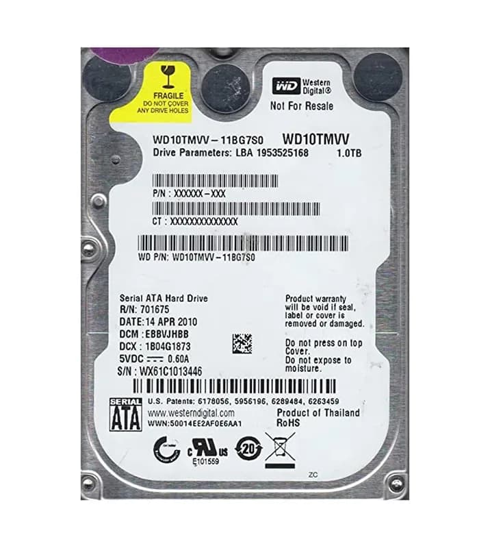 Western Digital WD10TMVV-11BG7S0 1TB 1.5Gb/s SATA