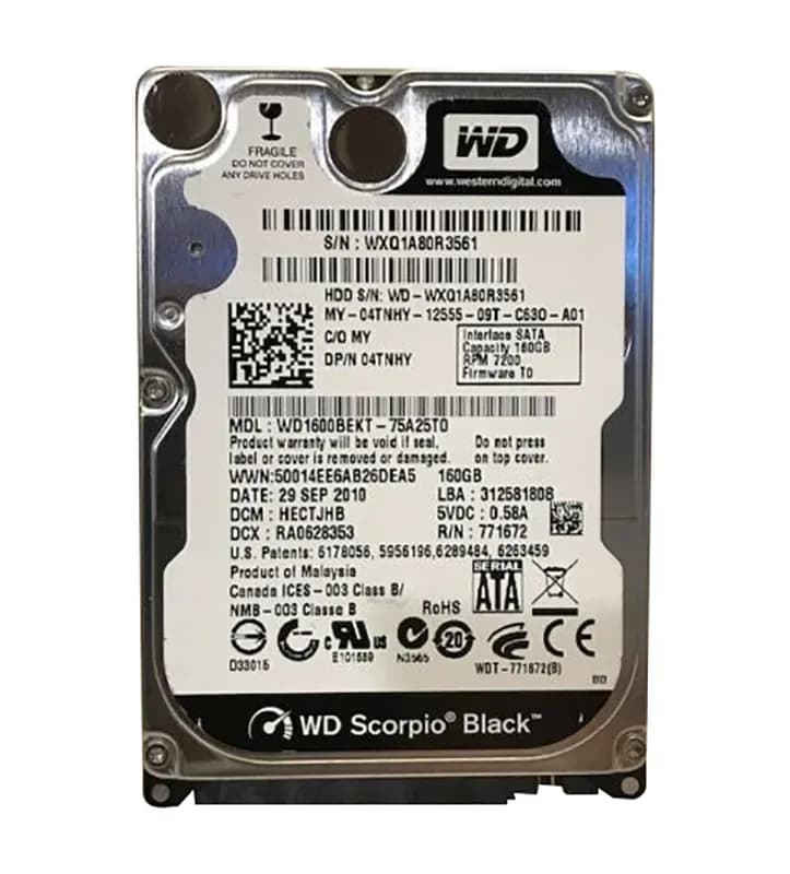 Western Digital WD1600BEKT-75A25T0 160GB 3Gb/s SATA