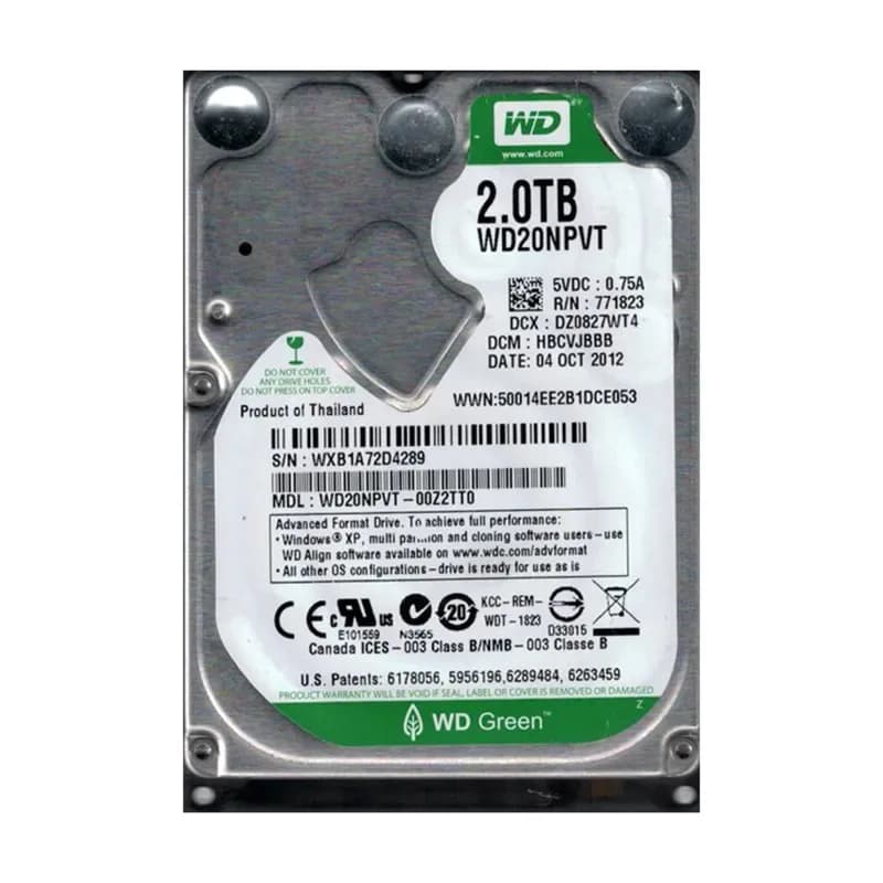 Western Digital WD20NPVT-00Z2TT0 2TB 3Gb/s SATA
