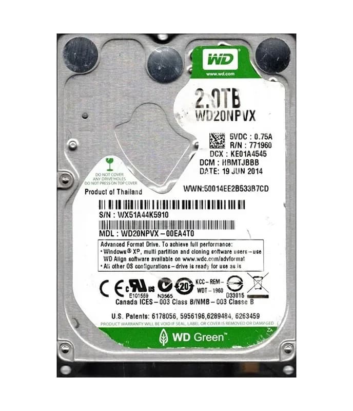 Western Digital WD20NPVX-00EA4T0 2TB 6Gb/s SATA