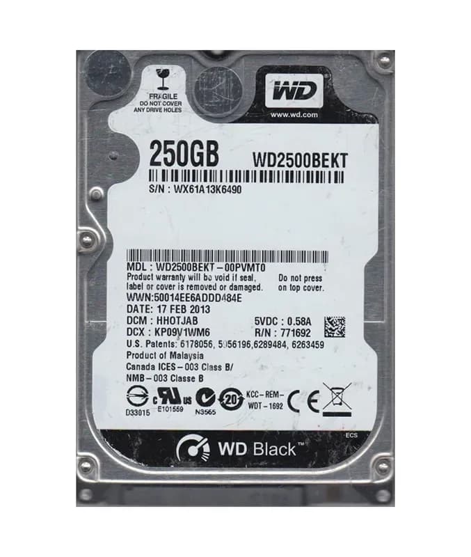 Western Digital WD2500BEKT-00PVMT0 250GB 3Gb/s SATA