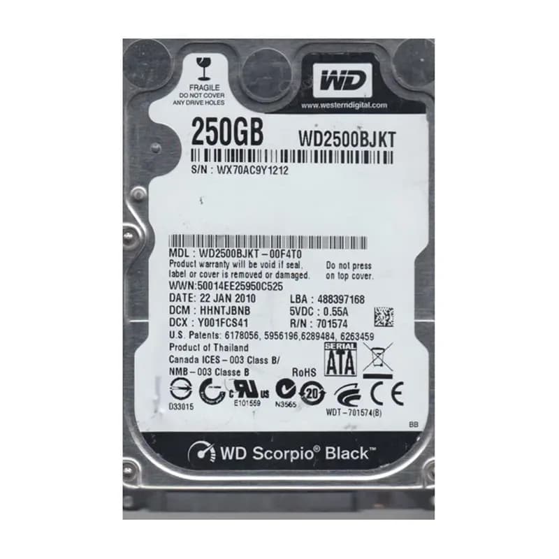 Western Digital WD2500BJKT-00F4T0 250GB 3Gb/s SATA