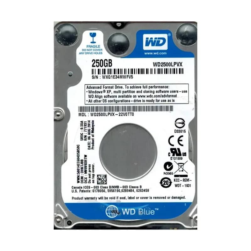 Western Digital WD2500LPVX-22V0TT0 250GB 6Gb/s SATA