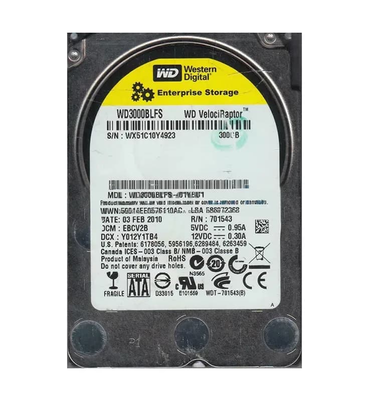 Western Digital WD3000BLFS-01YBU1 300GB 3Gb/s SATA