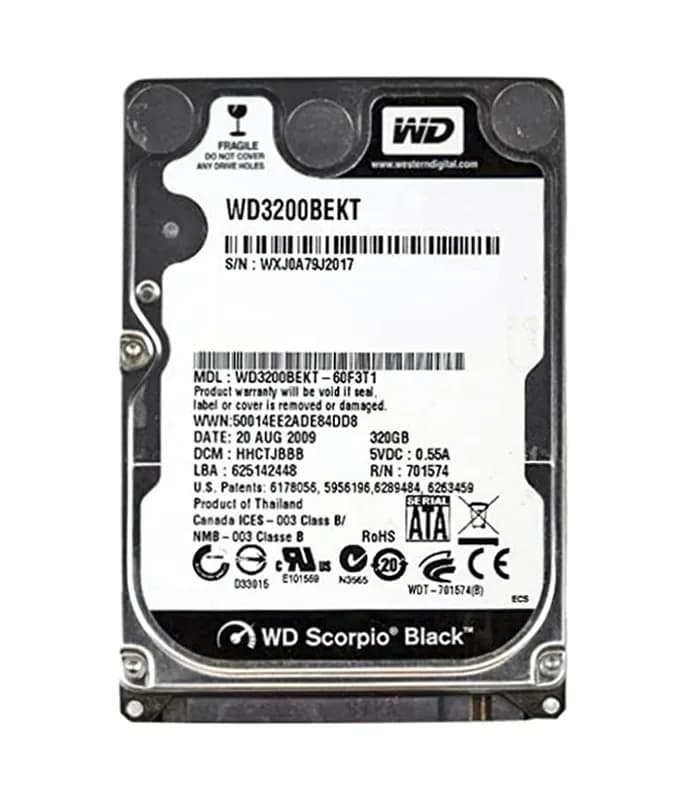 Western Digital WD3200BEKT-60F3T1 320GB 3Gb/s SATA