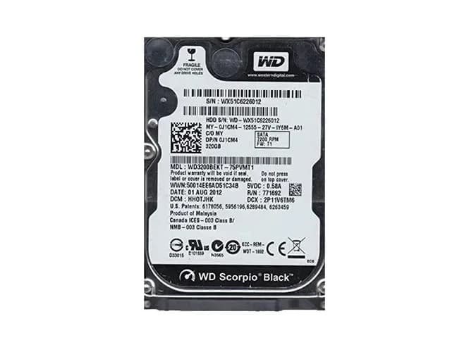 Western Digital WD3200BEKT-75PVMT1 320GB 3Gb/s SATA