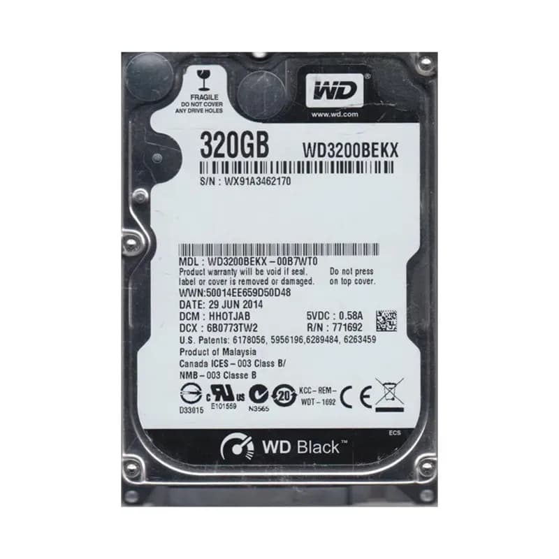 Western Digital WD3200BEKX-00B7WT0 320GB 6Gb/s SATA
