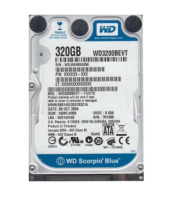 Western Digital WD3200BEVT-11ZCT0 320GB 3Gb/s SATA