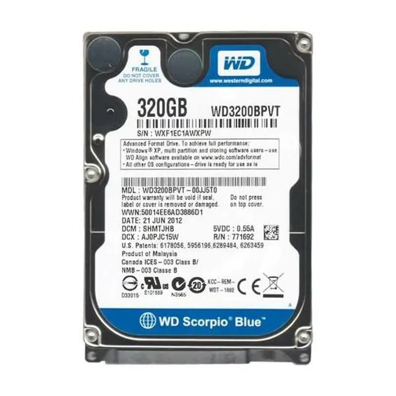 Western Digital WD3200BPVT-00JJ5T0 320GB 3Gb/s SATA