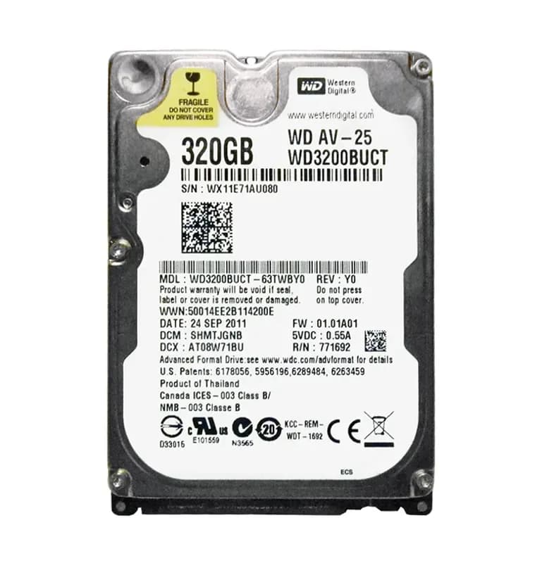 Western Digital WD3200BUCT-63TWBY0 320GB 3Gb/s SATA