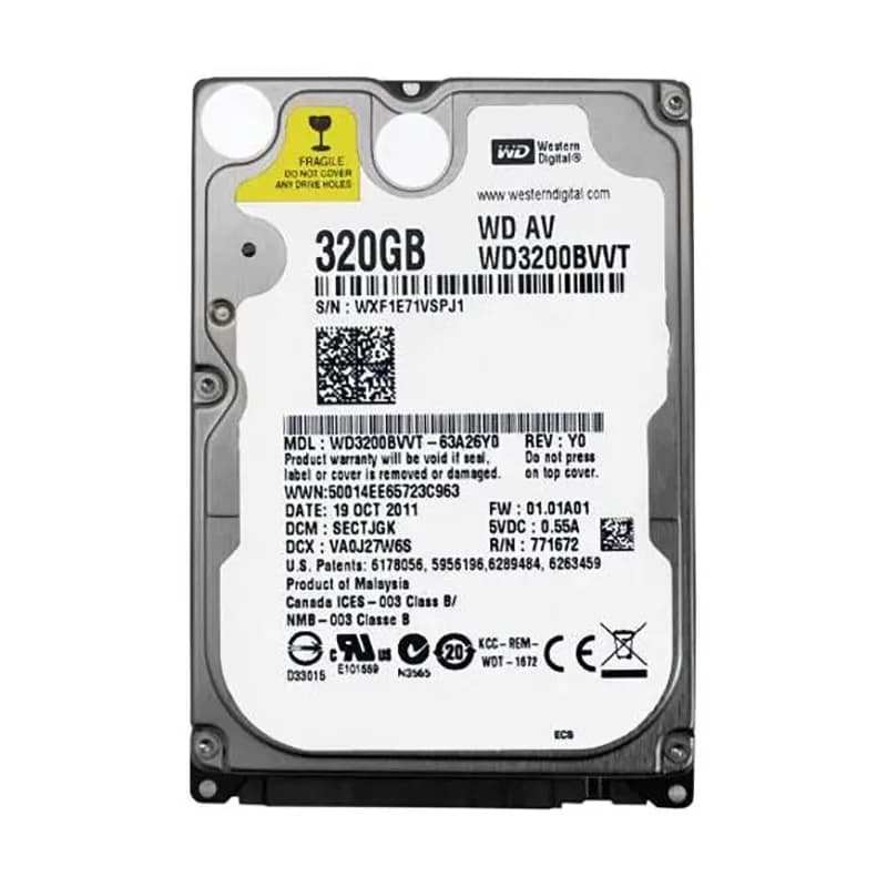 Western Digital WD3200BVVT-63A26Y0 320GB 3Gb/s SATA