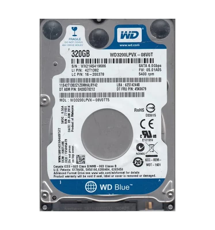 Western Digital WD3200LPVX-08V0TT5 320GB 6Gb/s SATA