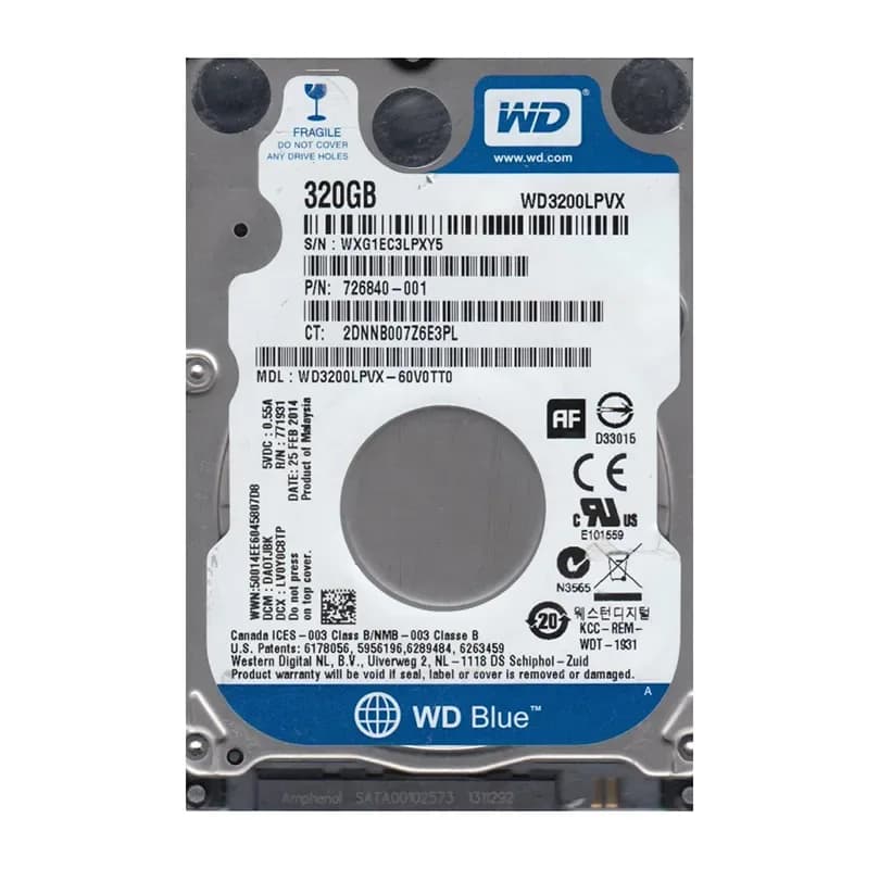Western Digital WD3200LPVX-60V0TT0 320GB 6Gb/s SATA